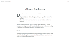 Desktop Screenshot of petepel.nl